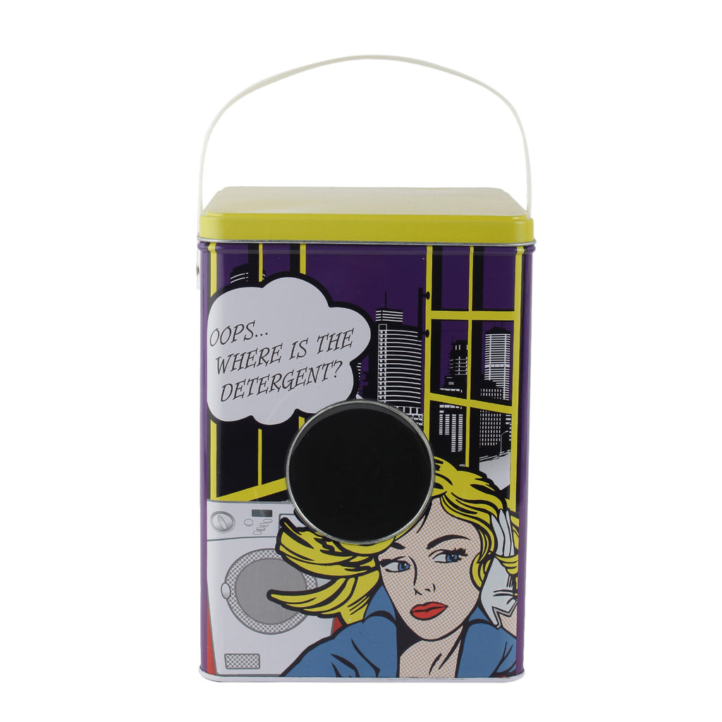 Retro Blonde Lady Detergent Powder Storage Box