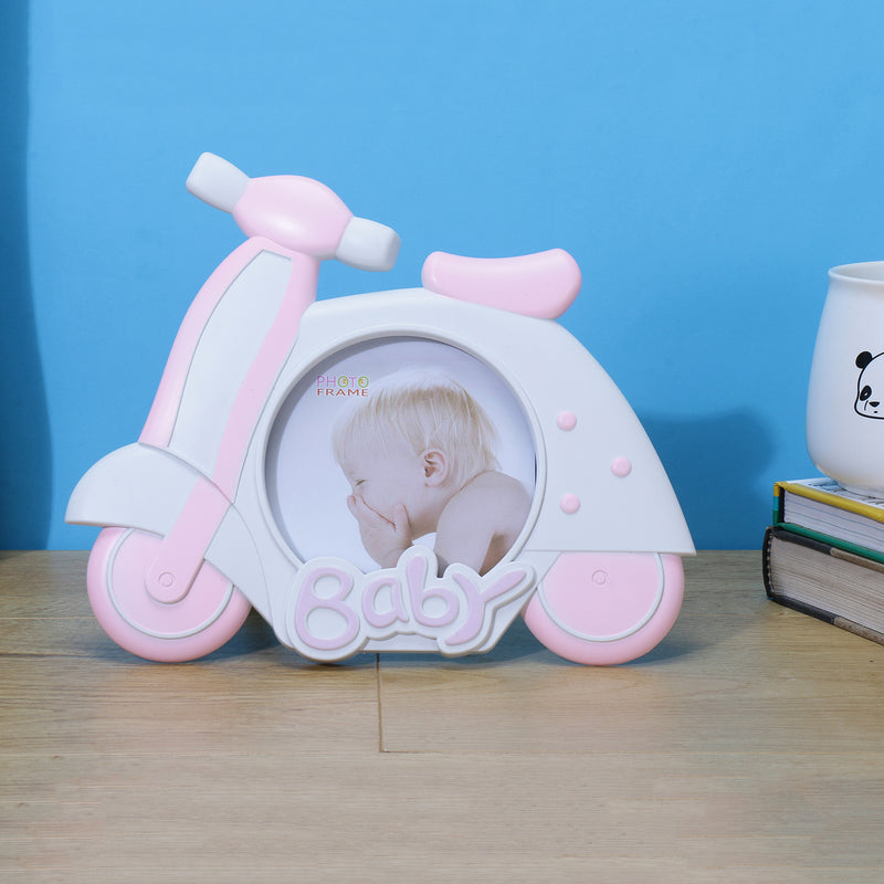Baby Scooter Photo Frame - Pink
