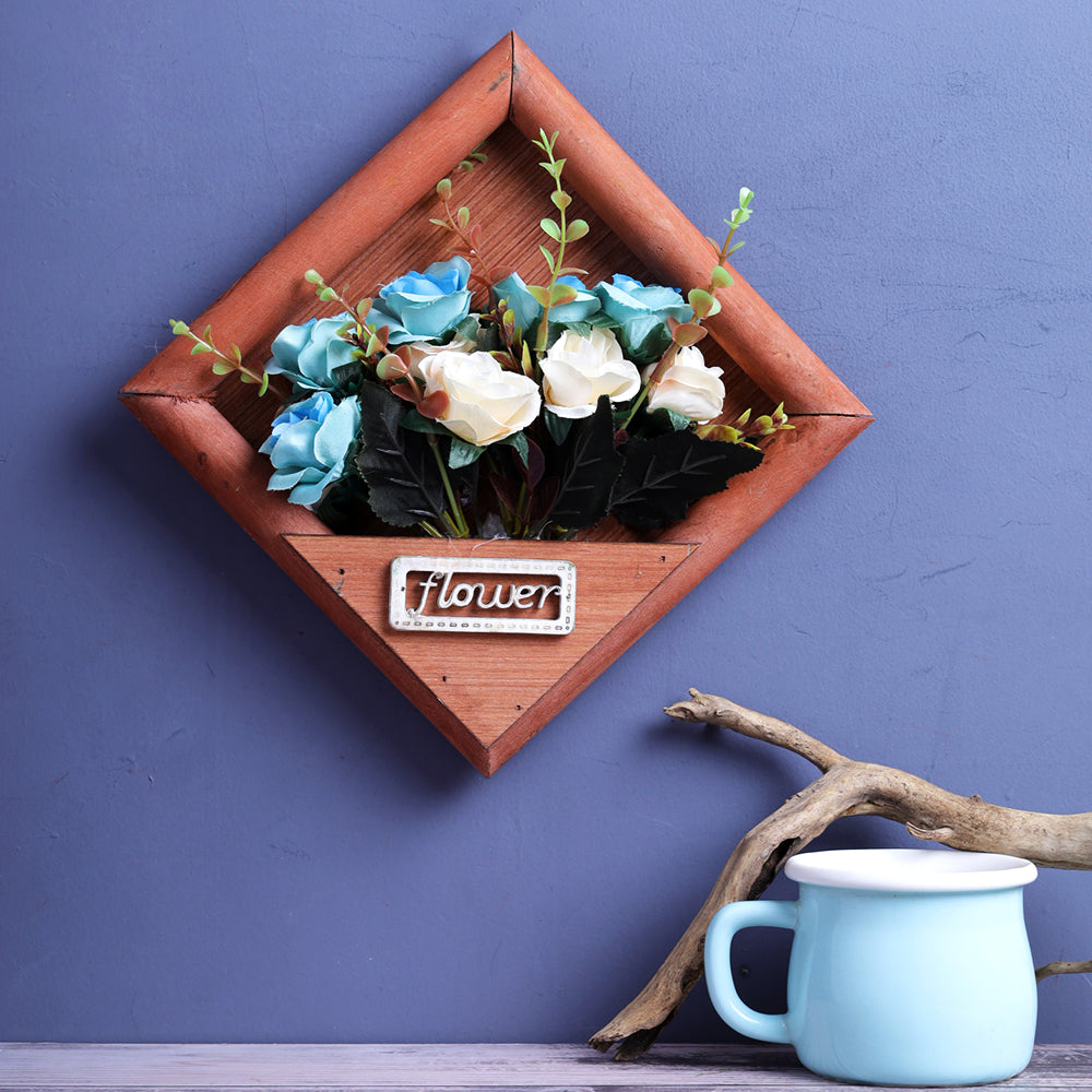 Victoria Wall Hanging Flower Frame - Brown