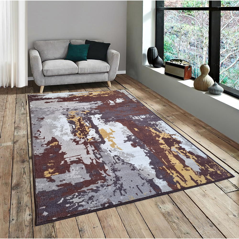 Abstract Utopica Rug - Brown