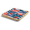 Tropical Flamingo Wooden Serving Platter - Square