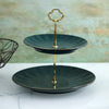 Designer Ceramic Classic Cake Stand - Green