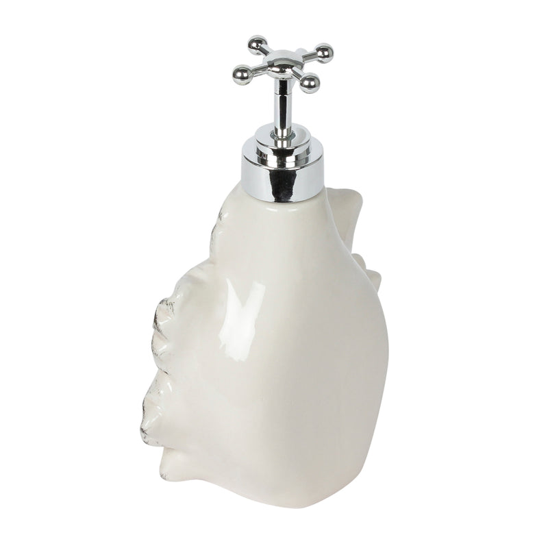 Maple Leaf Liquid Soap Dispenser - Ivory