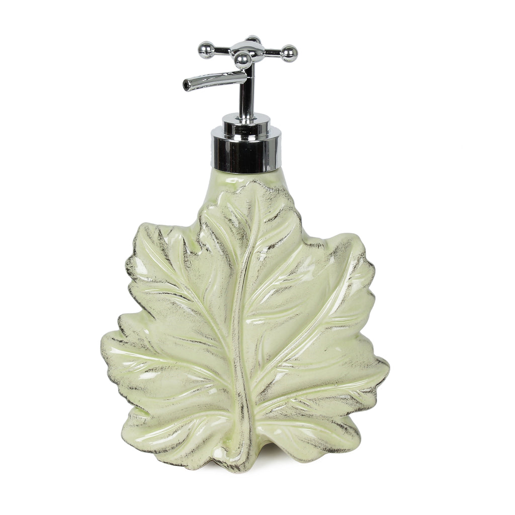 Maple Leaf Liquid Soap Dispenser - Yellow