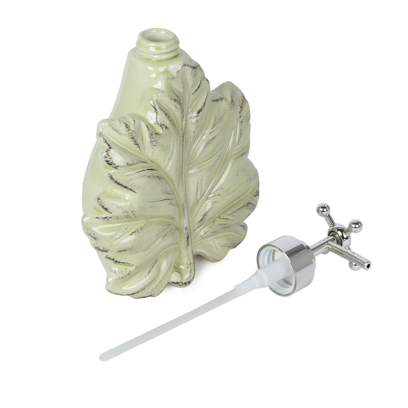 Maple Leaf Liquid Soap Dispenser - Yellow