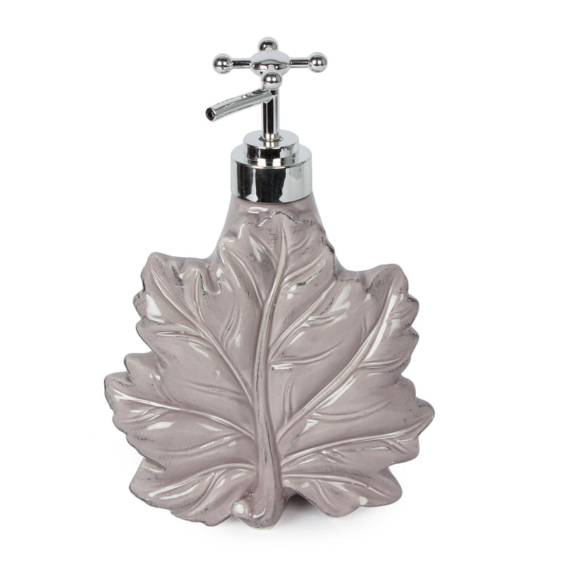 Maple Leaf Liquid Soap Dispenser- Pink