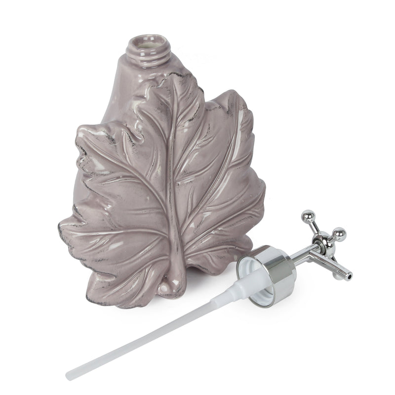 Maple Leaf Liquid Soap Dispenser- Pink