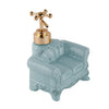 Vintage Sofa Soap Dispenser - Turquoise Blue