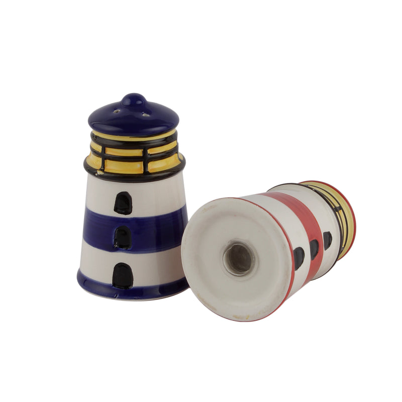 Lighthouse Salt and Pepper Set - Red/Blue