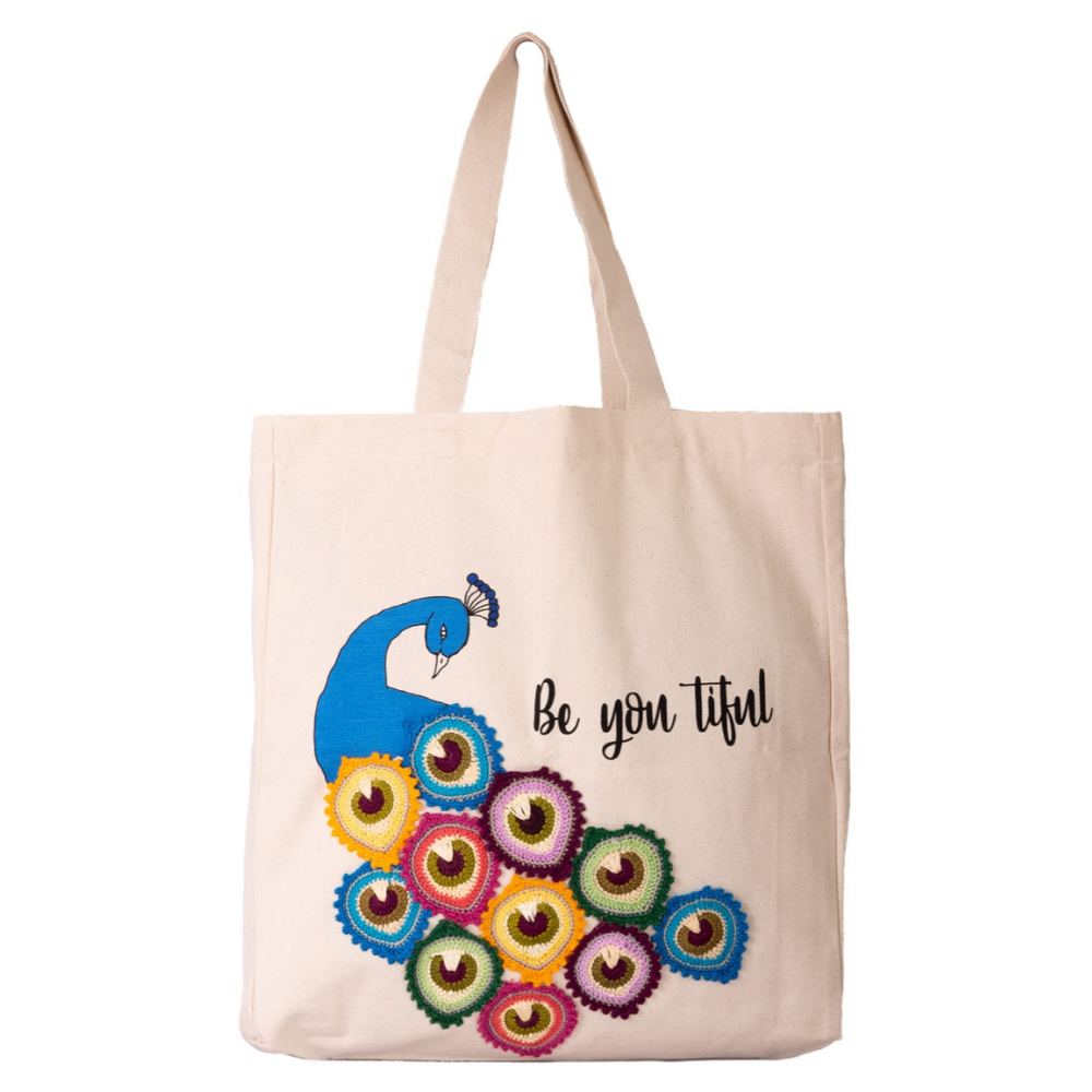 Multicolour Peacock Women's Tote Bag