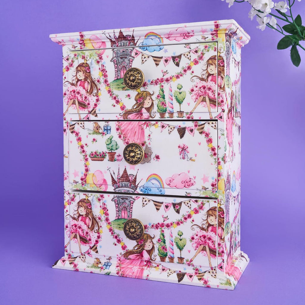 Vintage Princess Garden Chest of Drawers