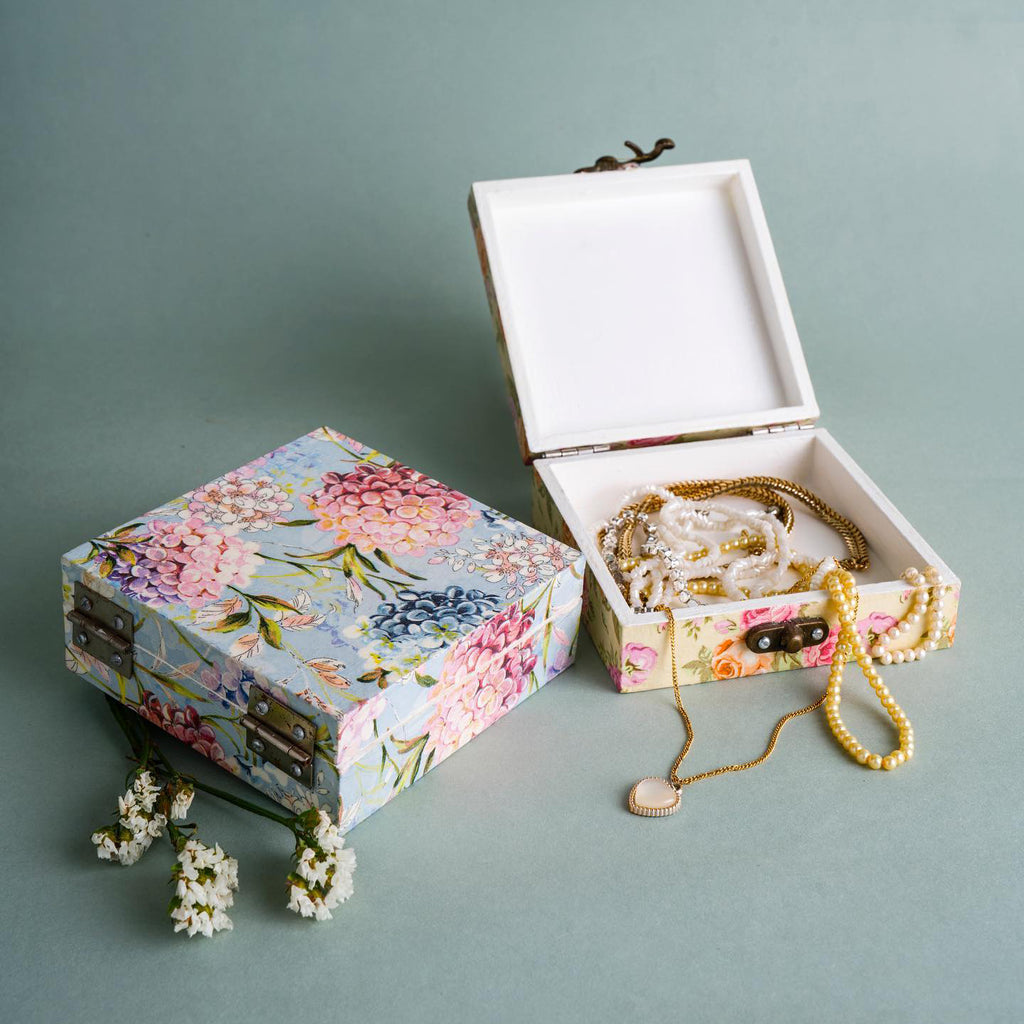 Botanical Square Jewellery Box