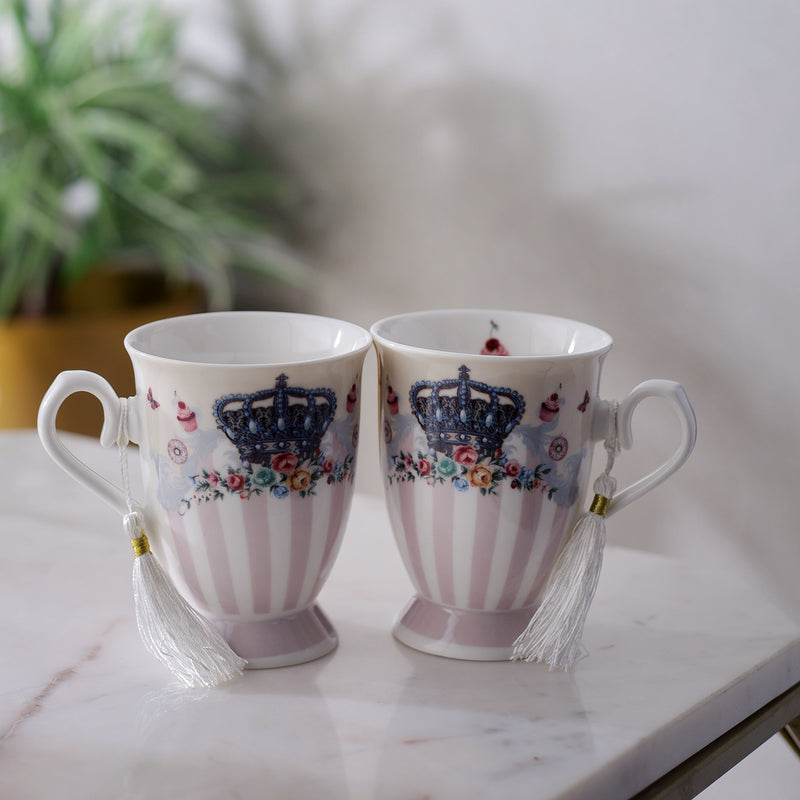 Queen's Crown Vintage Teacups (Set of 2)