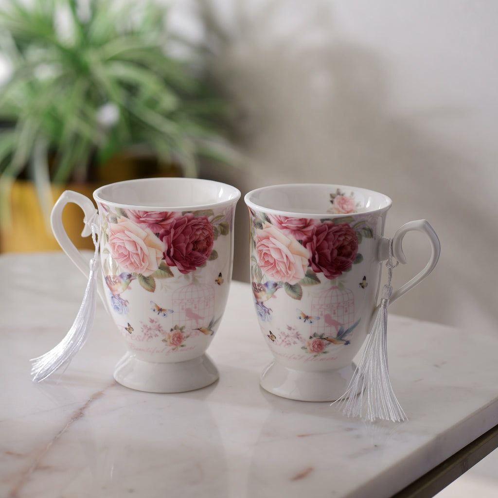 Vintage Roses Teacups (Set of 2)