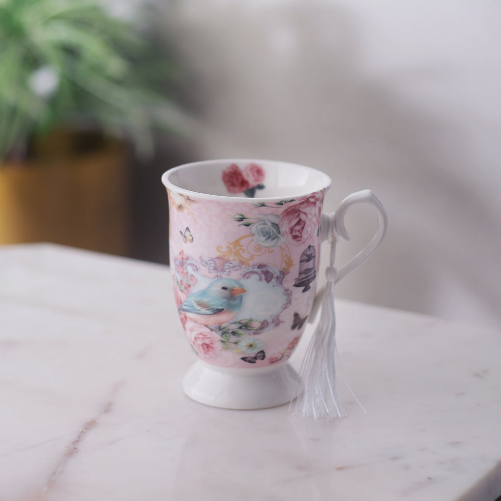 Pastel Birdcage Teacup