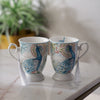 Royal Peacock Teacups (Set of 2)