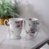 Light Floral Teacups (Set of 2)