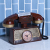 Vintage Decorative Telephone Tabletop Clock
