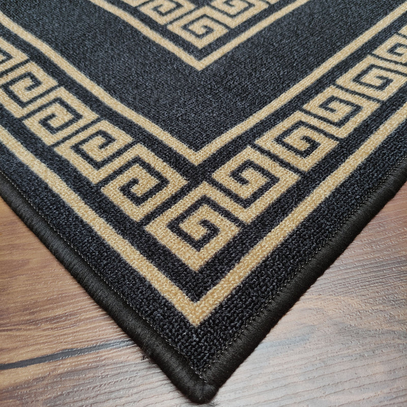 Vintage Greek Double Line Floor Mats (Set of 2)