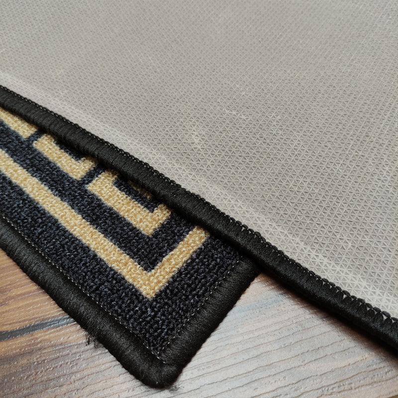 Vintage Greek Double Line Floor Mats (Set of 2)
