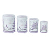 Long Light Lavender Storage Tins ( Set Of 4)