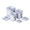 Square Light Lavender Storage Tins ( Set Of 3)