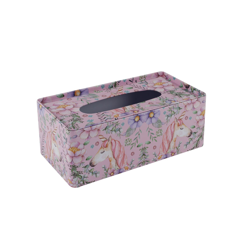 Unicorn and Ferns Tissue Box