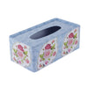 Blue Vintage Floral Tissue Box