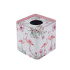 White Flamingo Tissue Box - Square