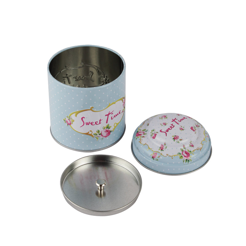 Sweet Time Metal Tin Canister