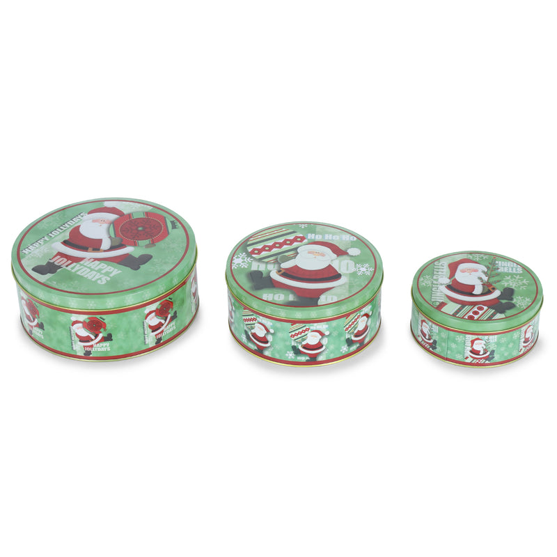 Happy Jollydays Round Storage Box (Set of 3)