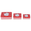 Merry Christmas Red Santa Box (Set of 3)