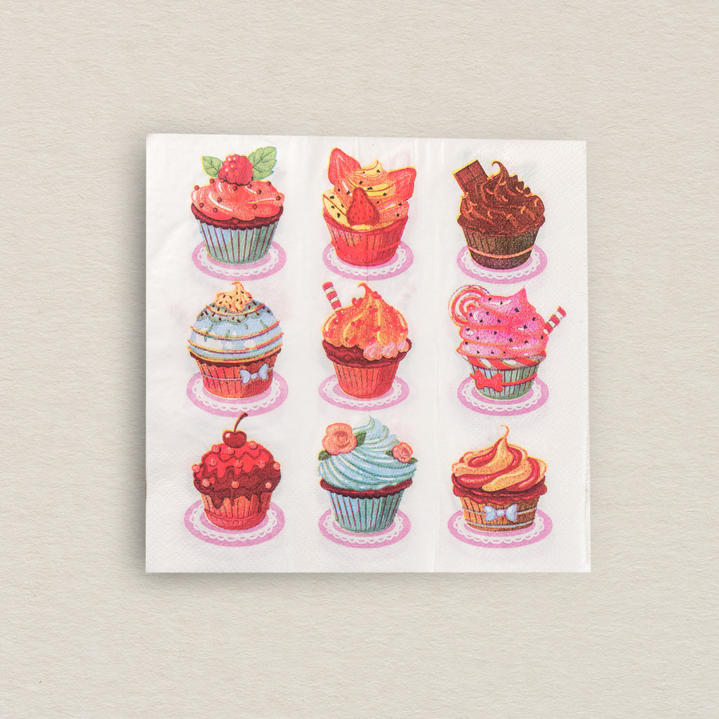 Colourful Cupcake Tissue Paper Pack (Set Of 20)