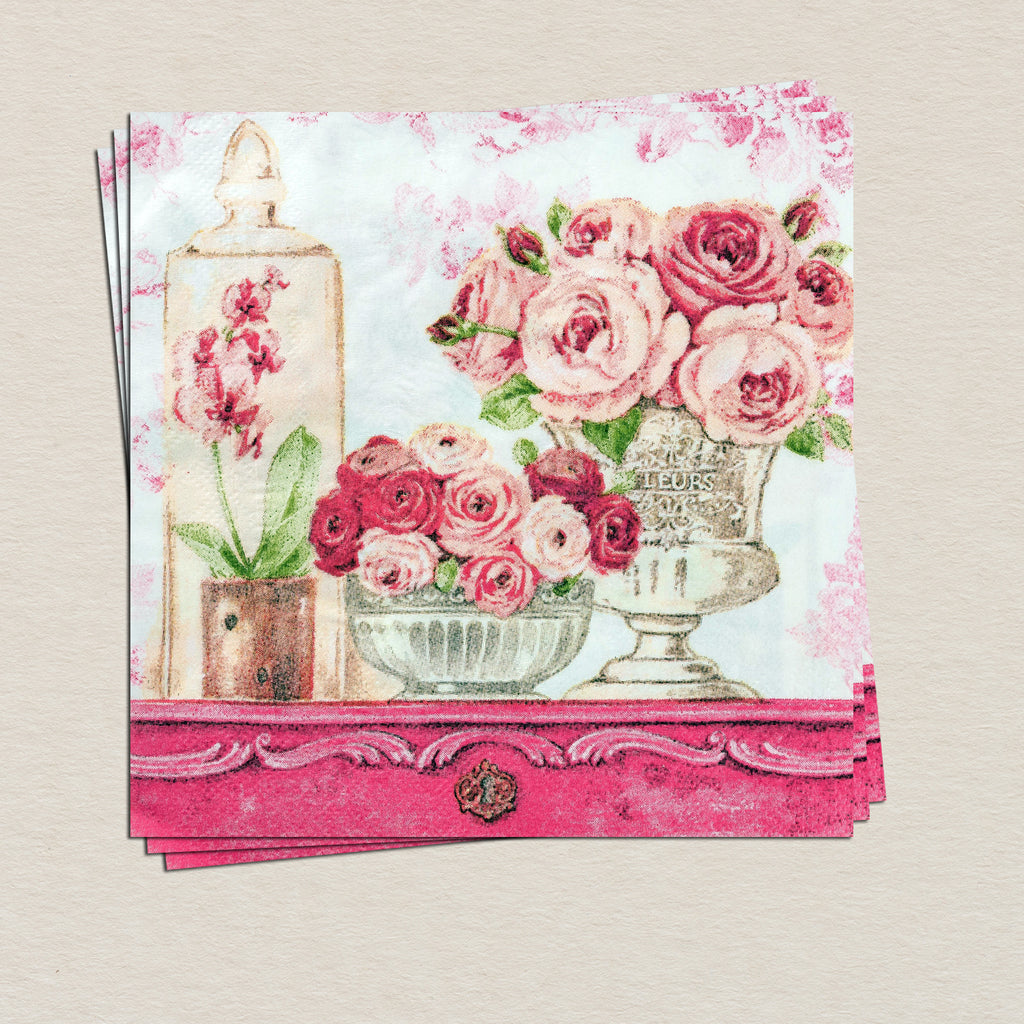 Vintage Floral Tissue Paper Pack (Set Of 20)