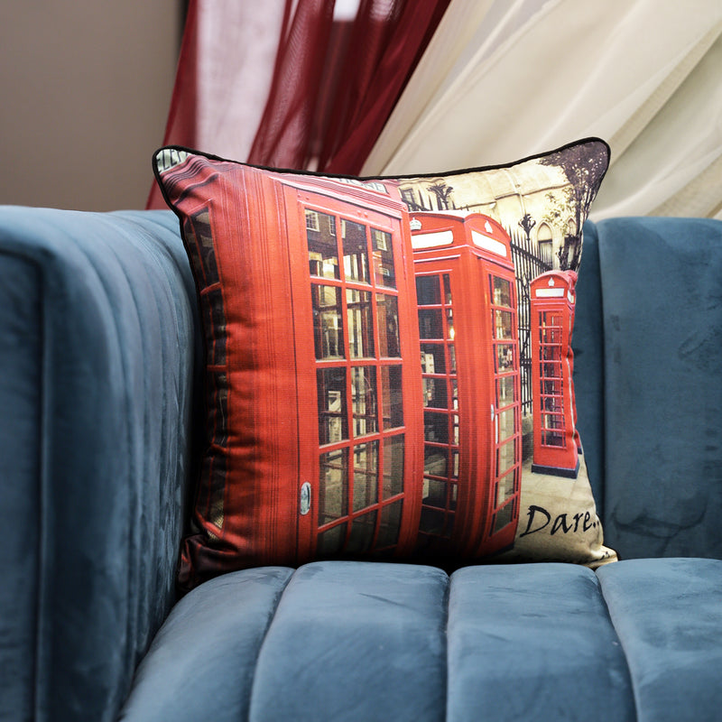 London Phonebooth Cushion Cover