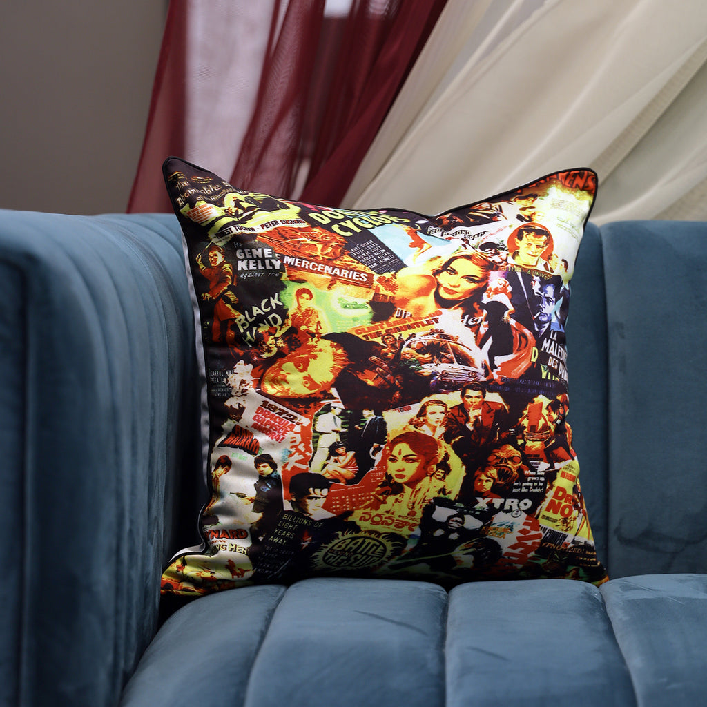 Vintage Cinema Cushion Cover