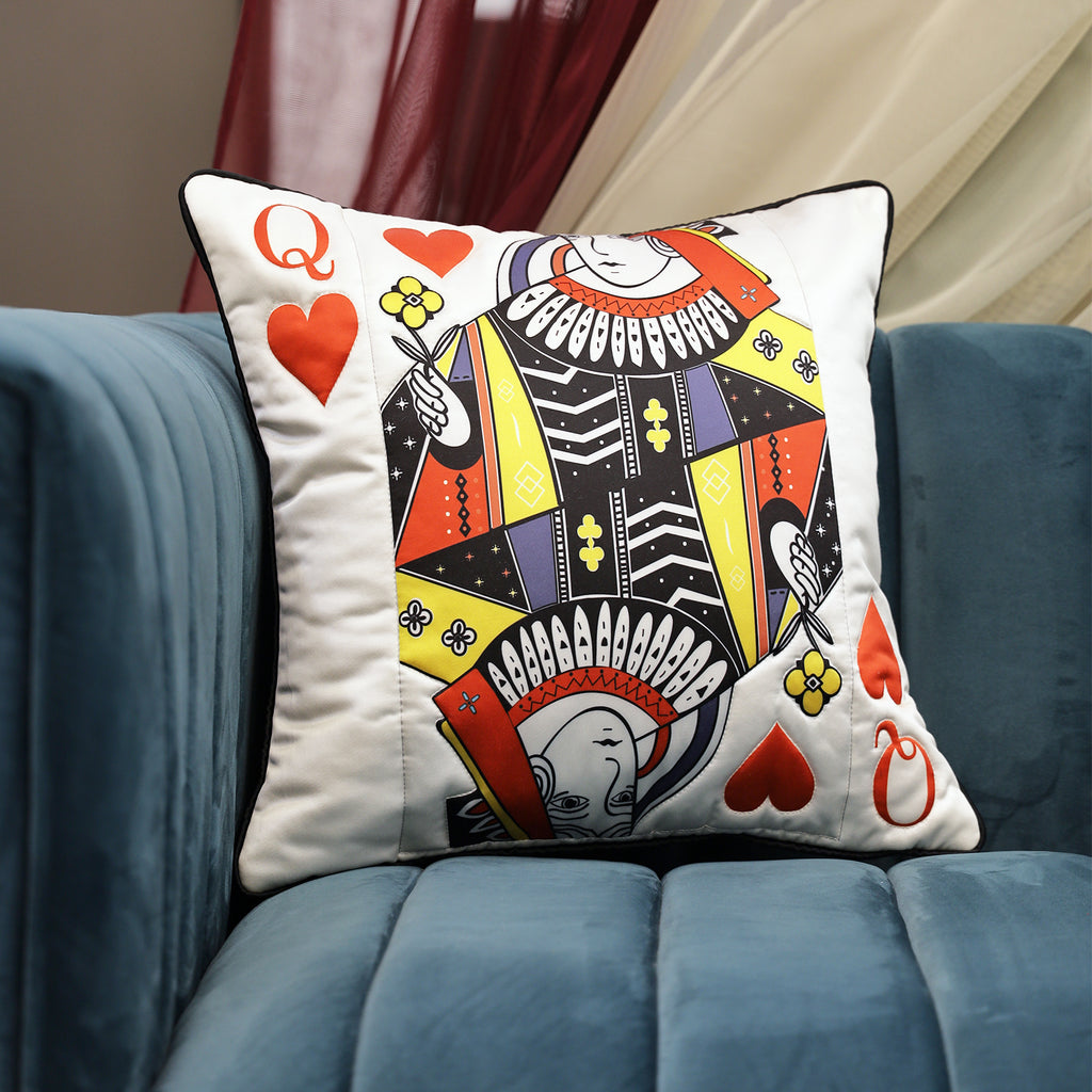 Queen of Hearts Cushion Cover
