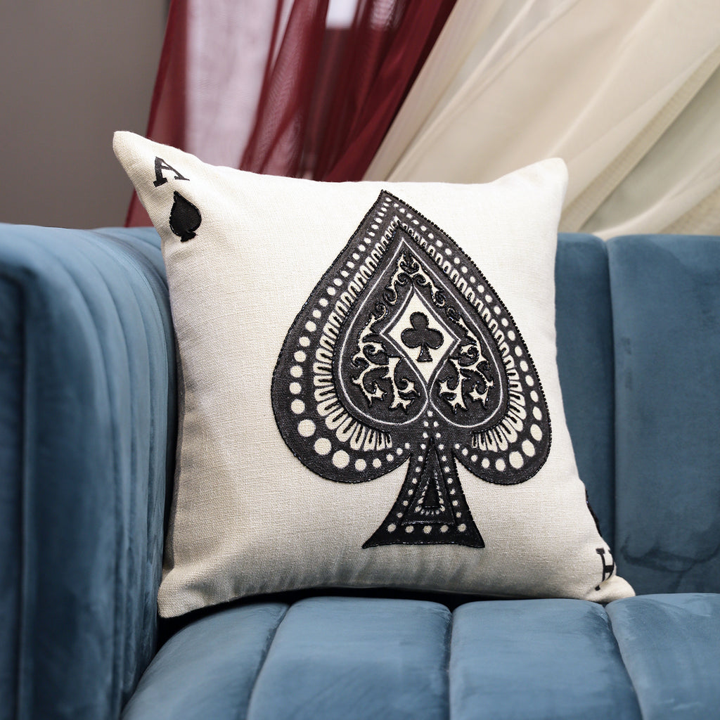 Ace of Spades Cushion Cover