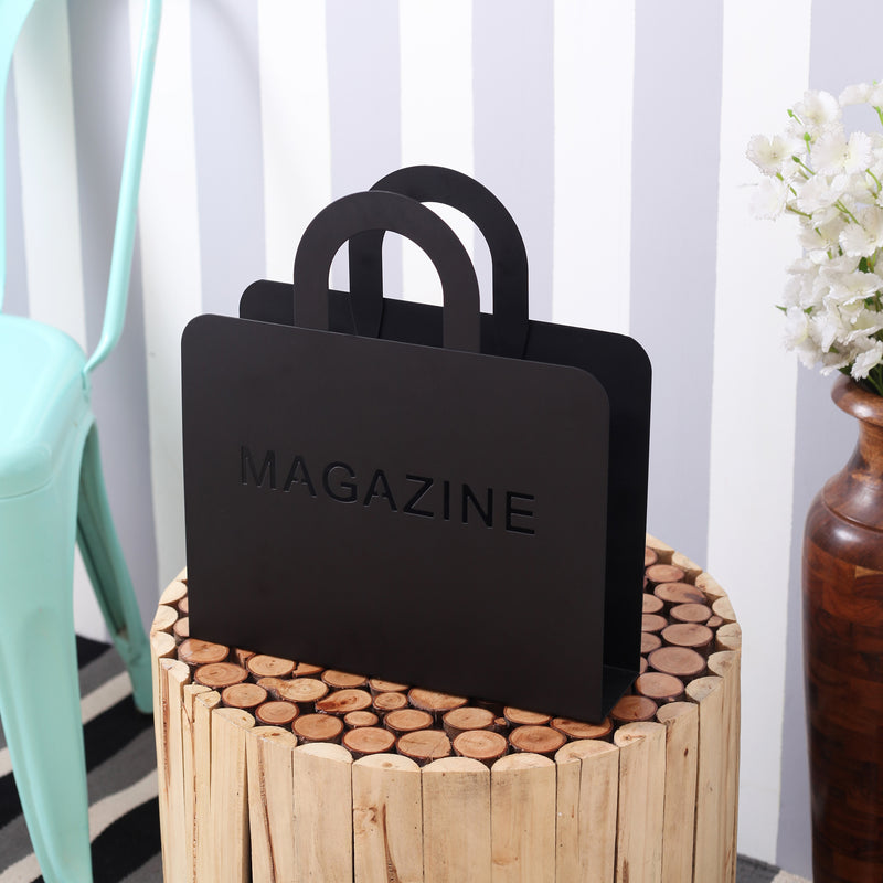 Stylish Black Magazines/ Newspapers Rack