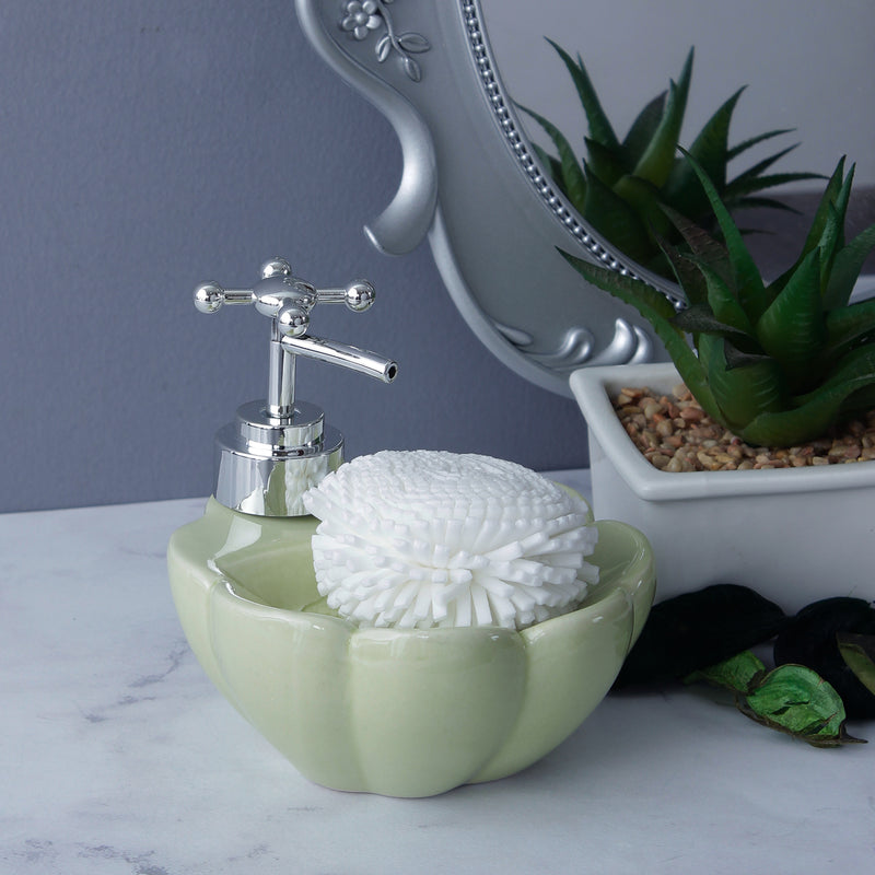 Lotus Soap Dispenser - Light Green