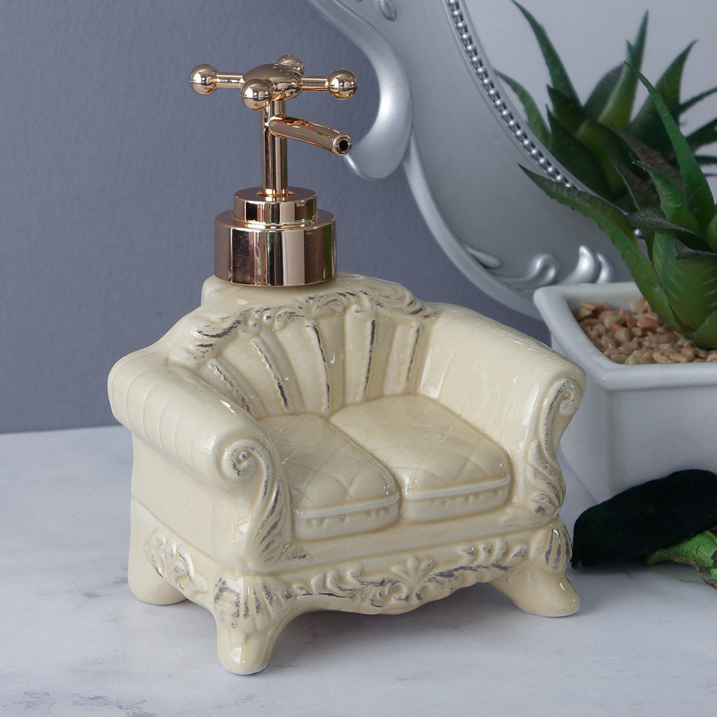 Vintage Sofa Soap Dispenser - Creamy Beige