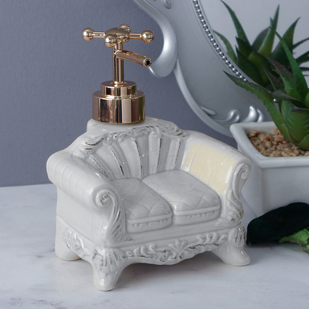 Vintage Sofa Soap Dispenser - Sky Blue