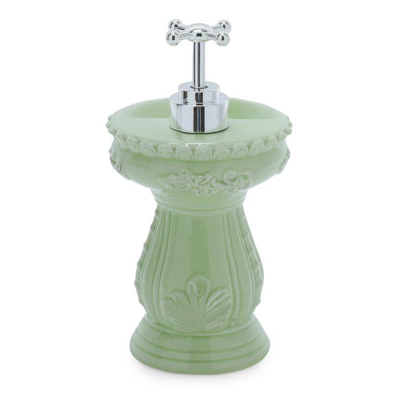 Vintage Sink Soap Dispenser - Green