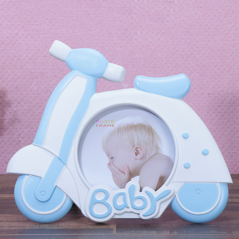 Baby Scooter Photo Frame - Blue