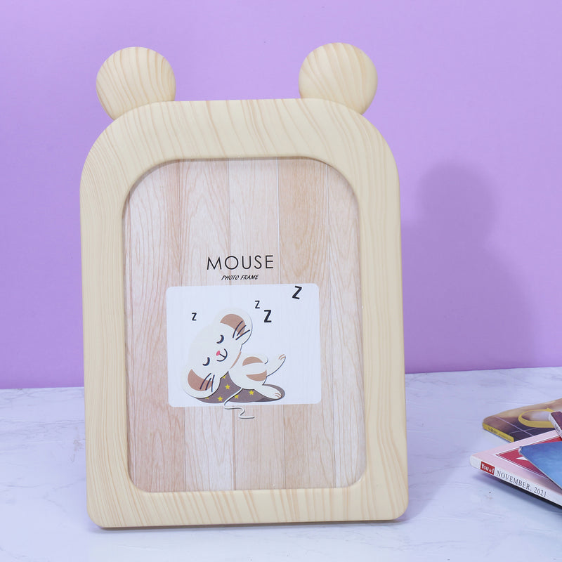 Mouse Photo Frame - Beige