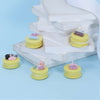 Macaroon Candles - Yellow Assorted (Set of 2)