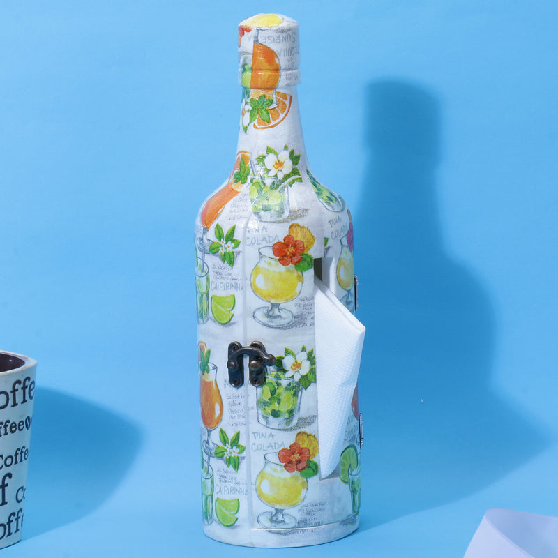 Pina Colada Bottle Shaped Napkin Holder