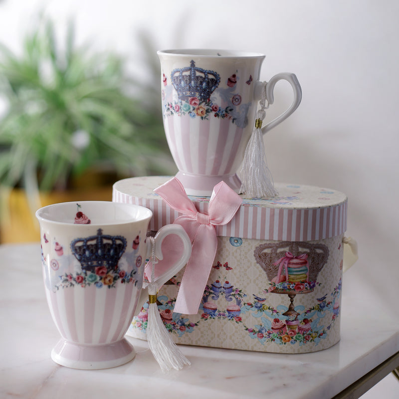 Queen's Crown Vintage Teacups (Set of 2)
