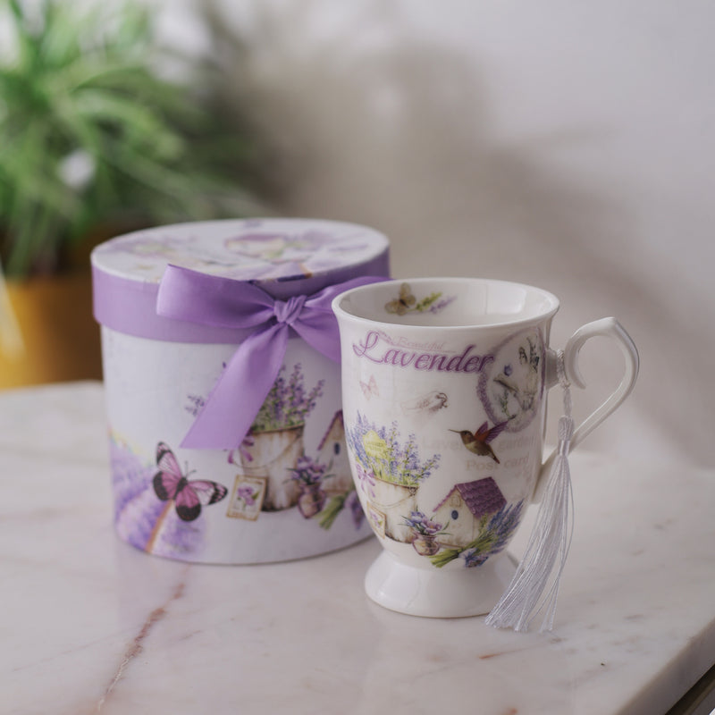 Country Lavender Teacup