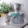 Light Floral Teacups (Set of 2)